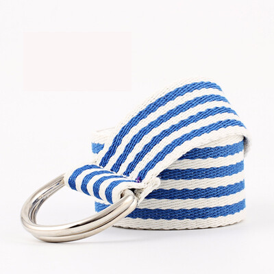 

Women Youth Fashion Casual Double Clasp Colourful Canvas Belt