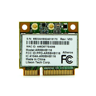

AR5BHB116 AR9382 300Mbps 24&5G WiFi Wireless Network Card Mini PCI-E For Win 788110Linux