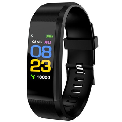 

New Color Screen Smart Fitness Bracelet Activity Tracker Wristband Watch Bracelet Blood Pressure Heart Rate Monitoring Smartband