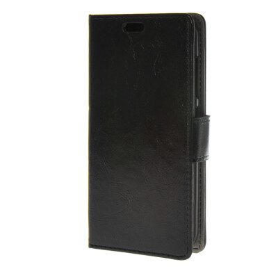 

MOONCASE Smooth Skin PU Leather Case Wallet Flip Card Stand Back Cover for Huawei Ascend Y520 Black