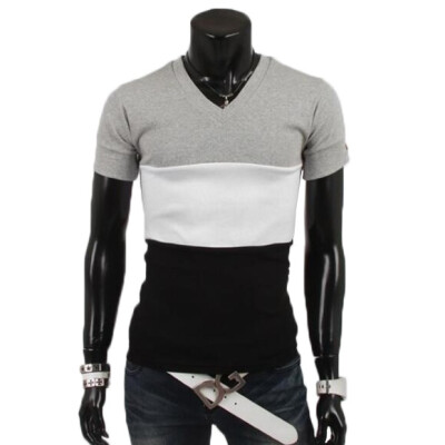 

Zogaa Mens T-Shirt Fashion V-neck All-matching