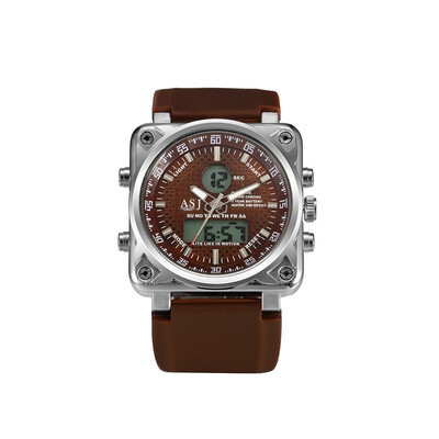 

NEW Outdoor Multi-function Watch Digital Analog Day Alarm Stainless Steel