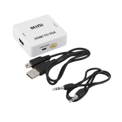 

1080P HDMI To VGA MINI HDMI To VGA Audio Video HDTV Converter Adapter New