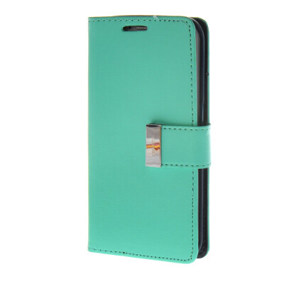 

MOONCASE Synthetic PU Leather чехол для Wallet Flip Card Slot Holster Pouch Stand Samsung Galaxy S6 Edge Green