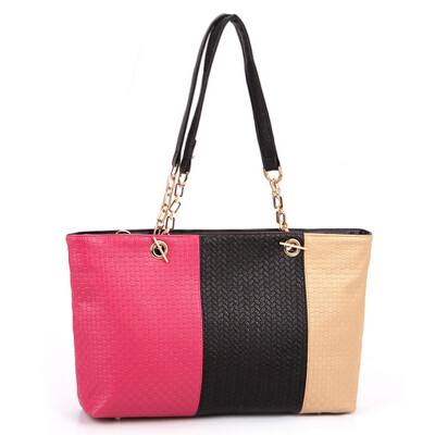 

D.jiani ™ Knit spell color candy hit the color shoulder bag Messenger bag retro messenger bags