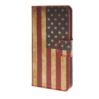 

MOONCASE U. American Flag Leather Side Flip Wallet Card Slot Stand Pouch Case Cover for Sony Xperia Z4 Compact (Mini) a09