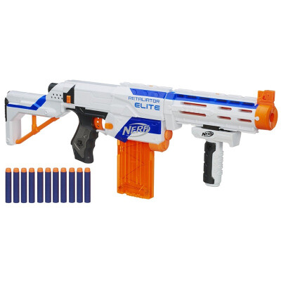 

Hasbro NERF Heat Soft Bullet Gun Elite Series Speed ​​Sight Launcher (Orange White Black) Outdoor Toys A0713