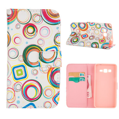 

MOONCASE ЧЕХОЛ ДЛЯ Samsung Galaxy Grand Prime G530 Flip Leather Foldable Stand Feature [Pattern series] /a13