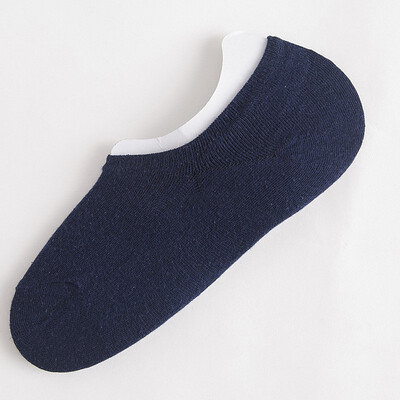 

1 Pair Mans Thin Shallow Mouth invisible Bboat Sports Cotton Anti-Slip Socks