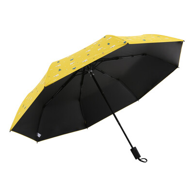 

Mido MAYDU Jingdong self-operated tri-fold sun protection umbrella UV protection girls sun umbrella creative folding umbrella M3360 yellow
