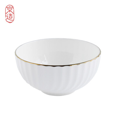 

JINGZAO Noodles bowl Soup bowl Salad bowl 2 Packs Pure white