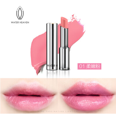 

WATER HEAVEN Crystal Addict Lipstick Vitamins C&E Rich creamy Moisturehigh quality 10 lip color Press Logo opening