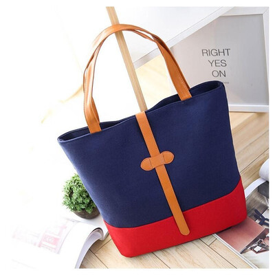 

SMOOZA Fashion patchwork Canvas Bag Vintage big Women Shoulder Bags Ladies Beach Bag Tote Shopping Handbag casual Bolsa Feminina