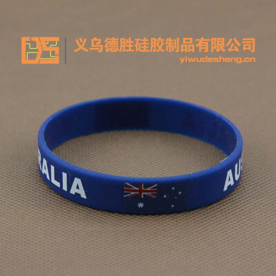 

1pcs Sports Silicone Wristbands World Cup Flag Bracelet Souvenir Men Football Fans ID Elastic Basketball Wrist Strap 2018