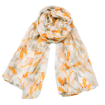

Jeouly white scarves women infinity tulip cachecol marcas loop voile scarf sunscreen shawls hijab wraps Echarpes Foulard Femme