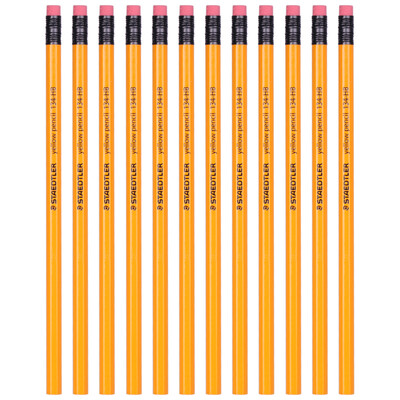 

Staedtler (Staedtler) 134-НВ карандаш гексагональной стержень с резиновой головкой желтый (12)