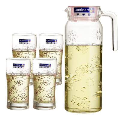 

[Jingdong supermarket] Le Meiya (Luminarc) Le Meiya water with reliefs 1.1L waterjet with a set of 10