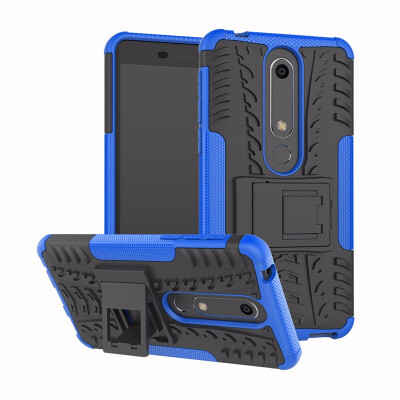 

Goowiiz Phone Case For Nokia 186 2018 Armor Tire Texture Rugged Protection PCTPU Full Protection