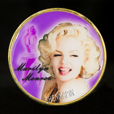 

American actress Marilyn Monroe gold-plated commemorative coin love movie coins Work hard in your own life