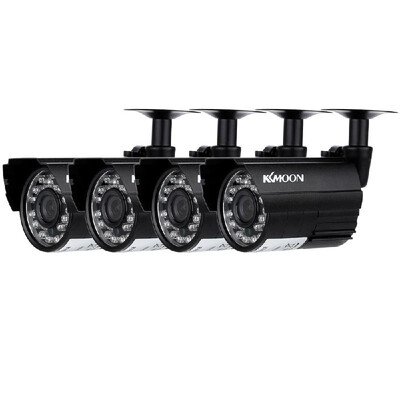 

KKMOON 4pcs CCTV System Outdoor 720P DayNight Security Camera Kit IR Cut US only Cameras