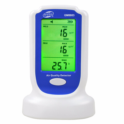 

GM8803 Household Digital Rechargeable PM25 PM10 air quality pollution detector monitor sensor air quality detector