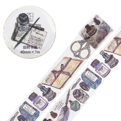 

Kinbor hand book&paper tape 30mm7m hand book sticker antique color tape retro object DTB64269