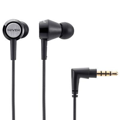 

Iriver ICP-AT1000 Dynamic Ring In-ear Remote Control Wheat Headphone Earbuds Fianl Audio Cooperation Spiral Line Cool Black