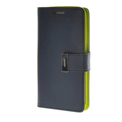 

MOONCASE Synthetic PU Leather чехол для Wallet Flip Card Slot Holster Pouch Stand Samsung Galaxy S6 Edge Blue