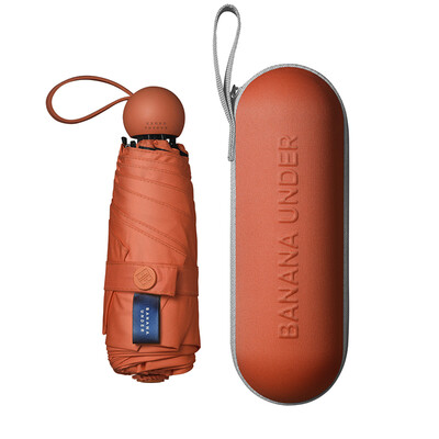 

Banana BANANAUNDER CAPSULE capsule 40 series sun umbrella folding umbrella with umbrella female 50 water repellent umbrella terracotta