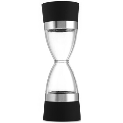 

Hourglass shape Dual salt pepper Mill Spice Grinder Funnel grinder Lapping machine