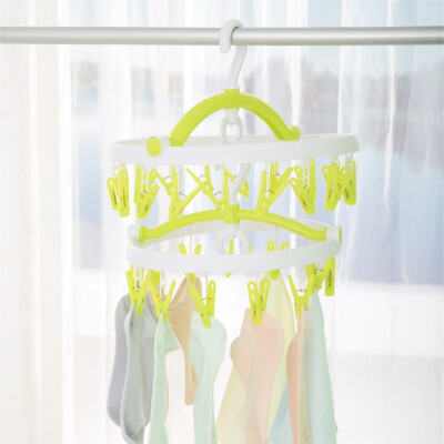 

Yipin home YIPIN SJ1331 fashion round drying rack hanger 13 clip 18 clip combination plastic clip underwear drying rack drying socks rack drying towel rack