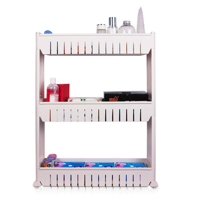 

EDO bathroom quilted storage rack 3 layers removable kitchen rack TH1165