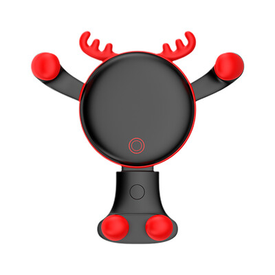 

Tuoma TOURMAX car wireless charging mobile phone bracket a deer safe car outlet snap-on navigation Apple iPhoneX8 Samsung Android wireless 10W fast charge WX3L black