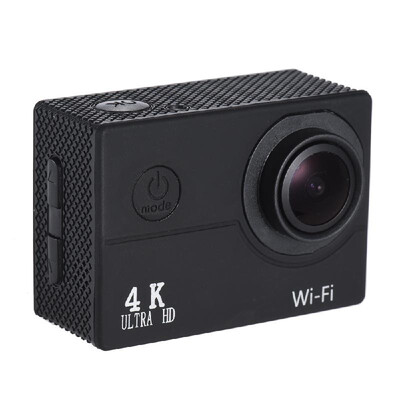 

4K 30fps 16MP WiFi Action Sports Camera 1080P 60fps Full HD 4X Digital Zoom Diving 40m 170° Wide Angle Lens 2" LCD Support Slow Mo