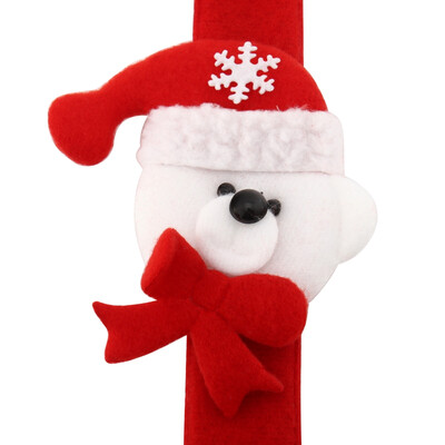 

Christmas Cute Slap Bracelet Bangle Xmas Decor Pat Circle Wristband Gift Beer