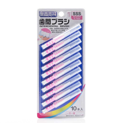 

Nice&Caring I-type interdental brush SSS No 10 into