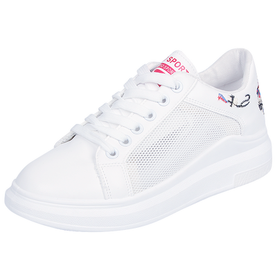 

Women Casual Shoes Summer 2018 Spring Women Shoes Fashion Embroidered Breathable Hollow Lace-Up Women Sneakers