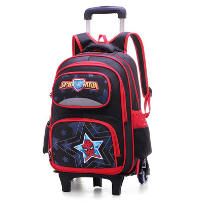 

Cartoon Children 26 Wheeled bags Alleviate Burden Backpacks Drag package waterproof Removable travel Trolley School Bag Luggage
