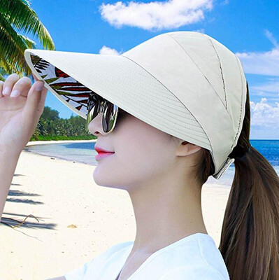

Outdoor Sun Hats for Women Wide Brim UV Protection Sun Hat Summer Beach Packable Visor