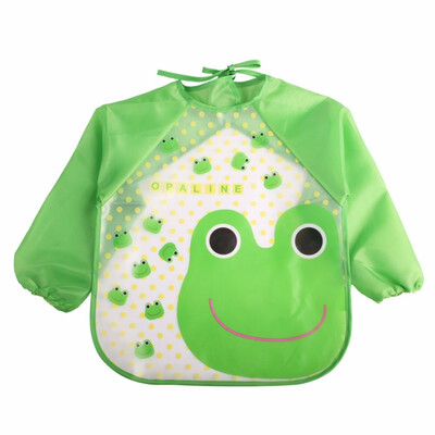 

Cntomlv Children Bib Burp Baby Todders Waterproof Long Sleeve Art Smock Bibs Apron Cartoon Soft Feeding baberos bavoir Clothing