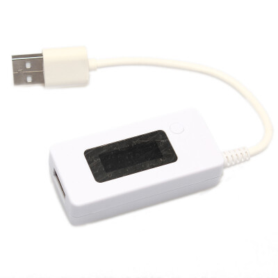 

1Pc LCD USB Charger Battery Capacity Power Current Voltage Tester Meter White