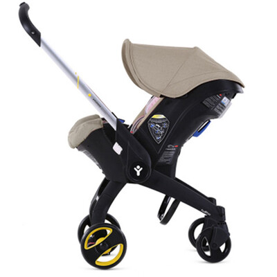 

FooFoo Infant Car Seat Turquoise with Vehicle Seat Protector Push Handle Folding Portable Travel Car Airplane Baby Carriage Pram B