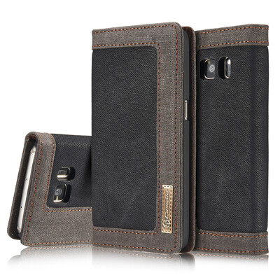 

Samsung Galaxy S8S8 Plus Luxury Canvas Villus Vintage Multi-function Wallet Card Clip Protection Cover Stand Phone case