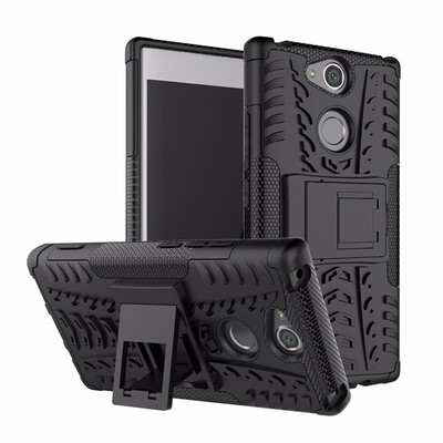 

Goowiiz Phone Case For Sony Xperia XA2XA2 UltraL2 Armor Tire Texture Rugged Protection PCTPU Full Protection