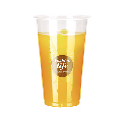 

OTOR 17oz22oz Disposable Plastic Cups with Lids PP Clear Cup for Hot & Cold Drinks Iced Coffee Bubble Boba Smoothie 1000pcs