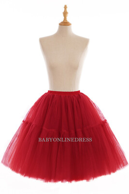

Skirts Womens 6 Layers Midi Tulle Skirt Burgundy Red Tutu Skirts Women Ball Gown Party Petticoat