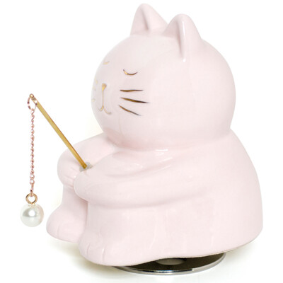 

Eight worms fishing cat ceramic rotating music box Tanabata Valentines Day gift for girlfriend wife wife children birthday gift girl confession creative gift couple wedding anniversary