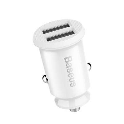 

Baseus Mini USB Car Charger For Mobile Phone Tablet GPS 31A Fast Charger Car-Charger Dual USB Car Phone Charger Adapter in Car