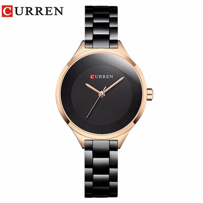 

CURREN 9015 Watch Women Casual Fashion Quartz Wristwatches Ladies Gift Creative surface relogio feminino rose blue
