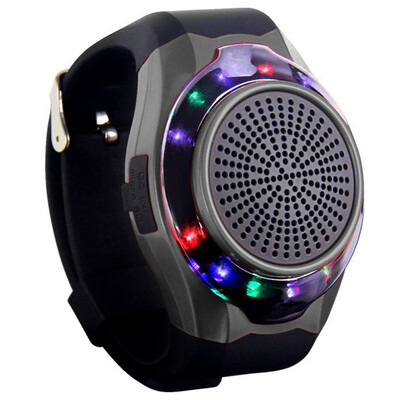 

With LED Bluetooth Music Speakers Without Display Screen Alarm Clock Hands-free Selfie Photo Multi-function TF Card Sport Watch